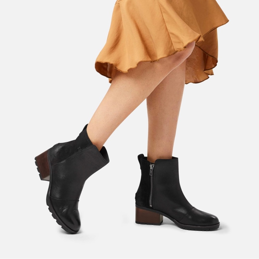Black Sorel Cate Bootie